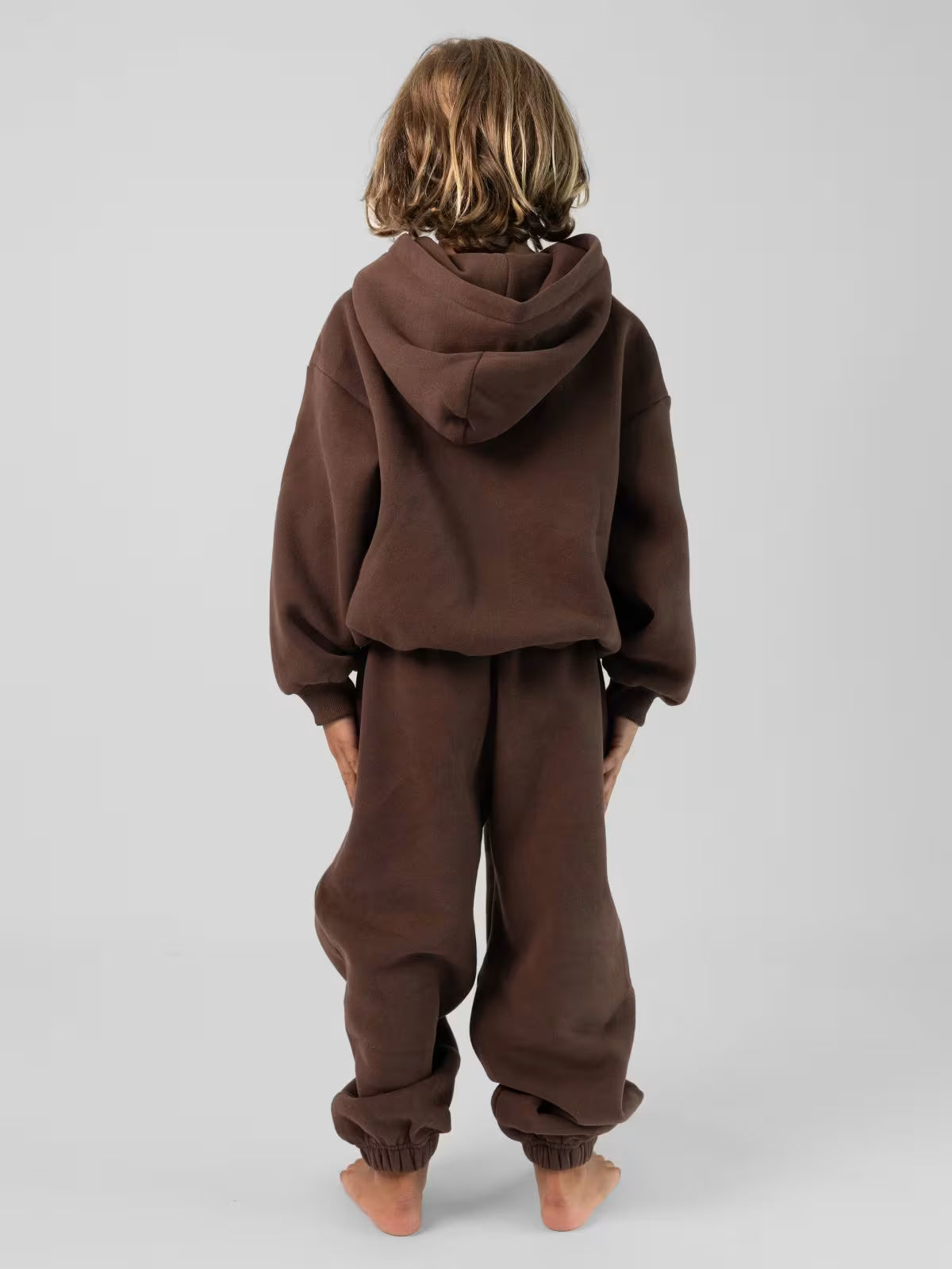 Brown Hoodie Set For Kids