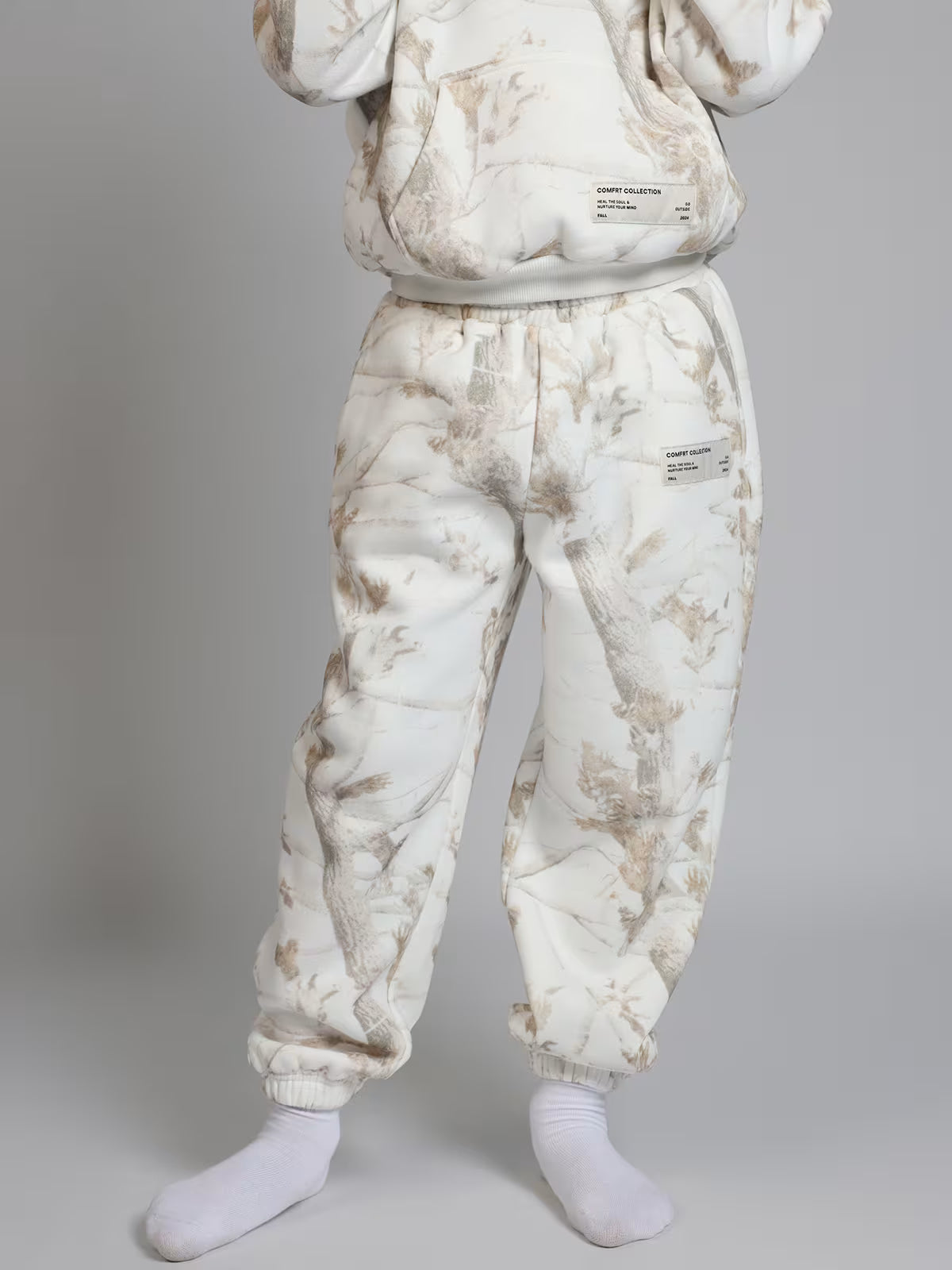 White Hoodie Set For Kids