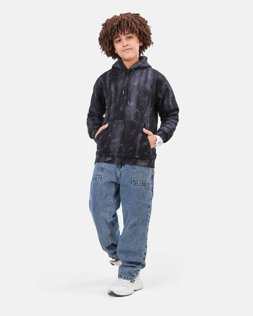 Shadow Vibes Black Unisex Hoodie