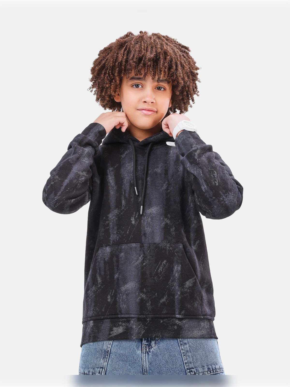 Shadow Vibes Black Hoodie